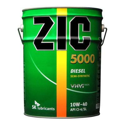 Масло моторное ZIC X5000 10W-40 20л-  тг.