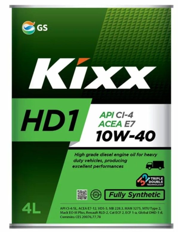 Масло моторное KIXX 10w40 HD1 4л-  тг.