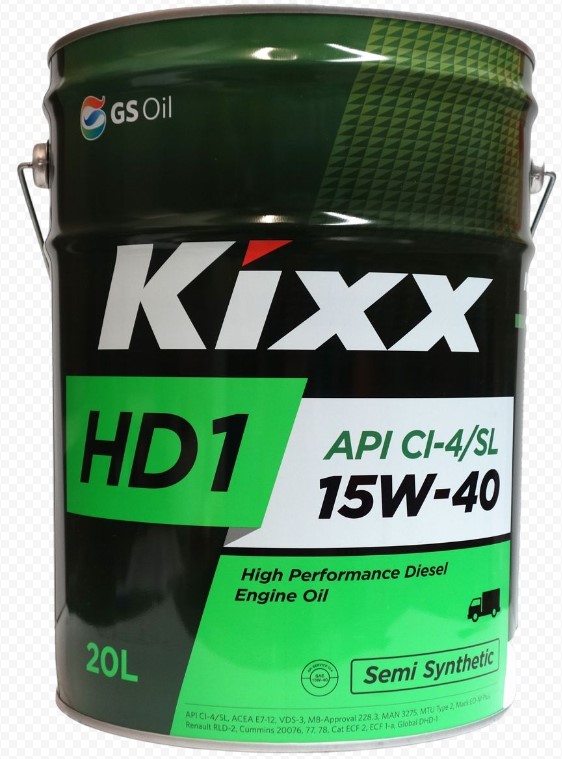 Масло моторное KIXX 15w40 HD1 20л-  тг.