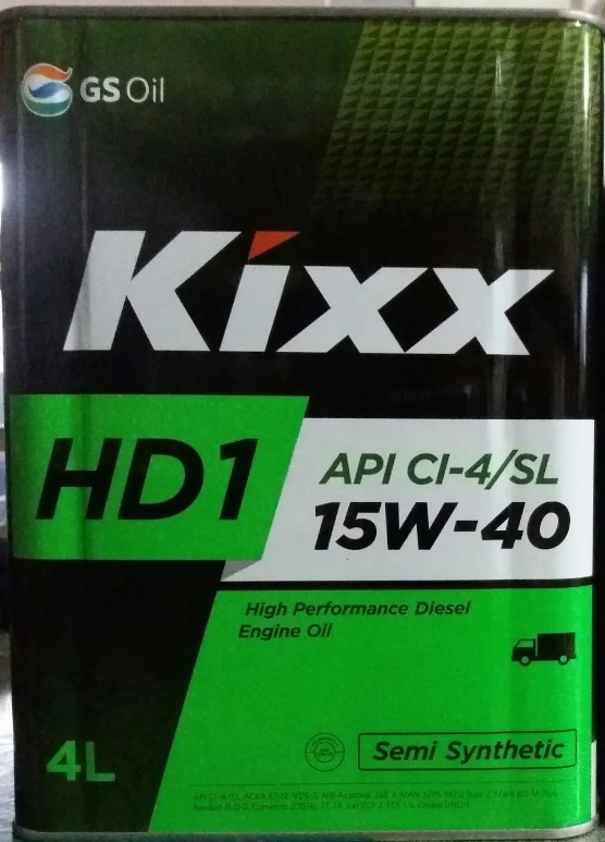 Масло моторное KIXX 15w40 HD1 4л-  тг.