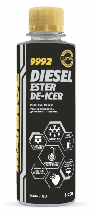 MANNOL 9992 DIESEL ESTER DE-ICER Размораживатель топлива 0,25л-  тг.