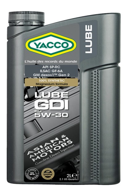 Масло моторное YACCO LUBE GDI 5W30 2л-  тг.