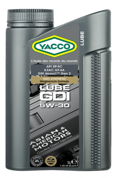 Масло моторное YACCO LUBE GDI 5W30 1л-  тг.