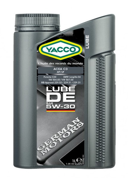 Масло моторное YACCO LUBE DE 5W30 1л-  тг.