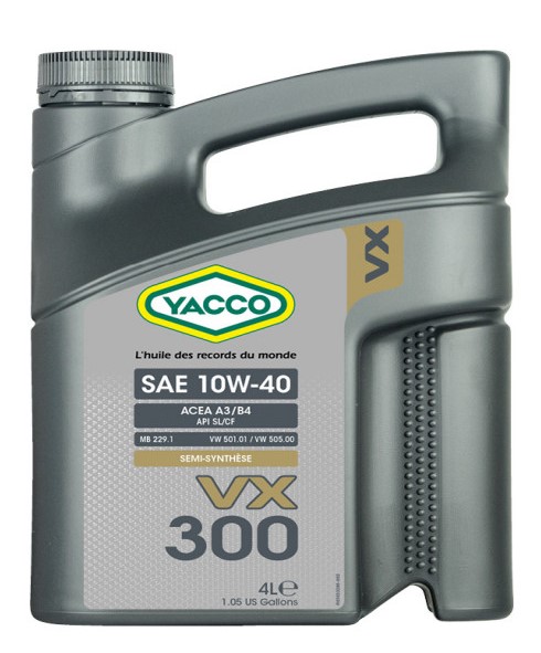 Масло моторное YACCO VX 300 10W40 4л-  тг.