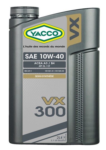 Масло моторное YACCO VX 300 10W40 2л-  тг.