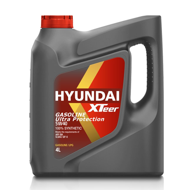 Масло моторное  Hyundai XTeer Gasoline Ultra Protection 5W40 4л-  тг.