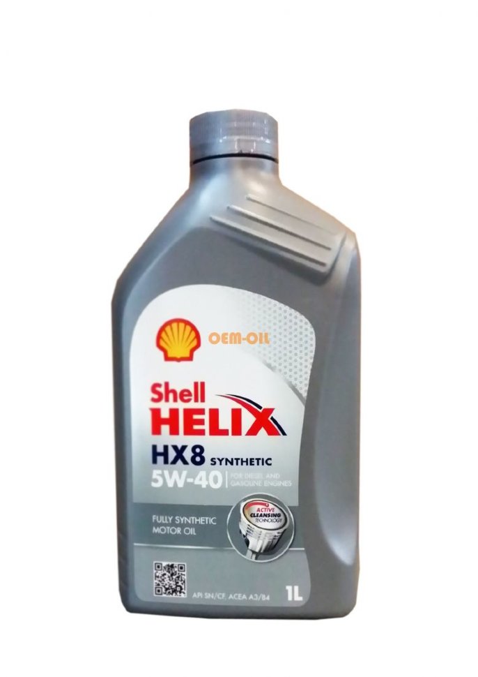 Масло моторное  Shell Helix  HX8 5W-40 1л-  тг.