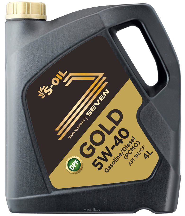 Масло моторное S-Oil 7 Gold 5w40 4л-  тг.